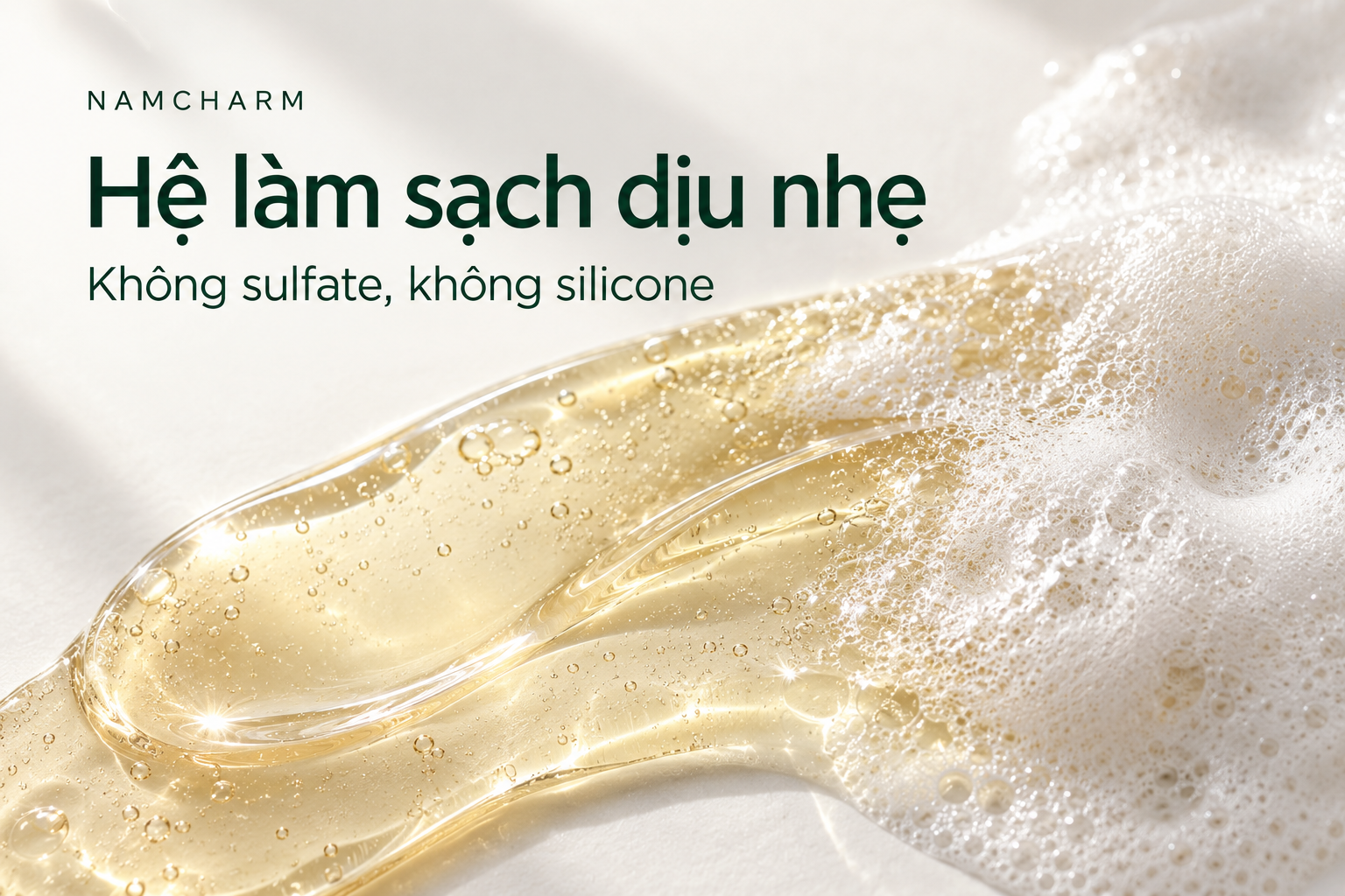 Dầu gội tinh dầu gừng — Hệ làm sạch dịu nhẹ. Không sulfate, không silicone.