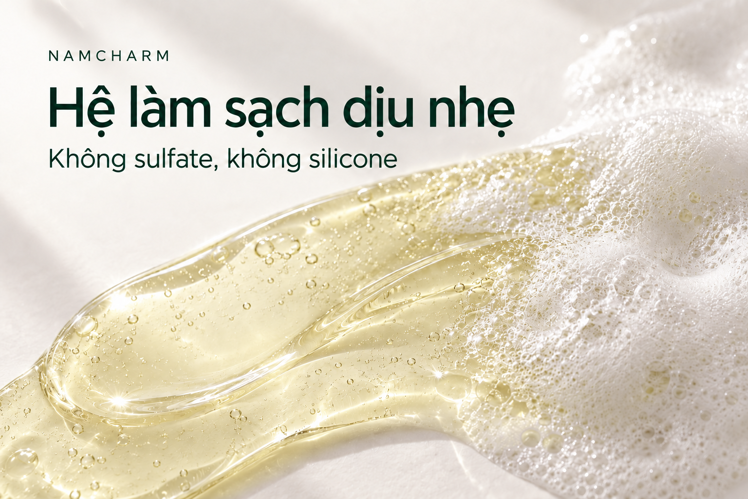 Dầu gội tinh dầu bưởi — Hệ làm sạch dịu nhẹ. Không sulfate, không silicone.